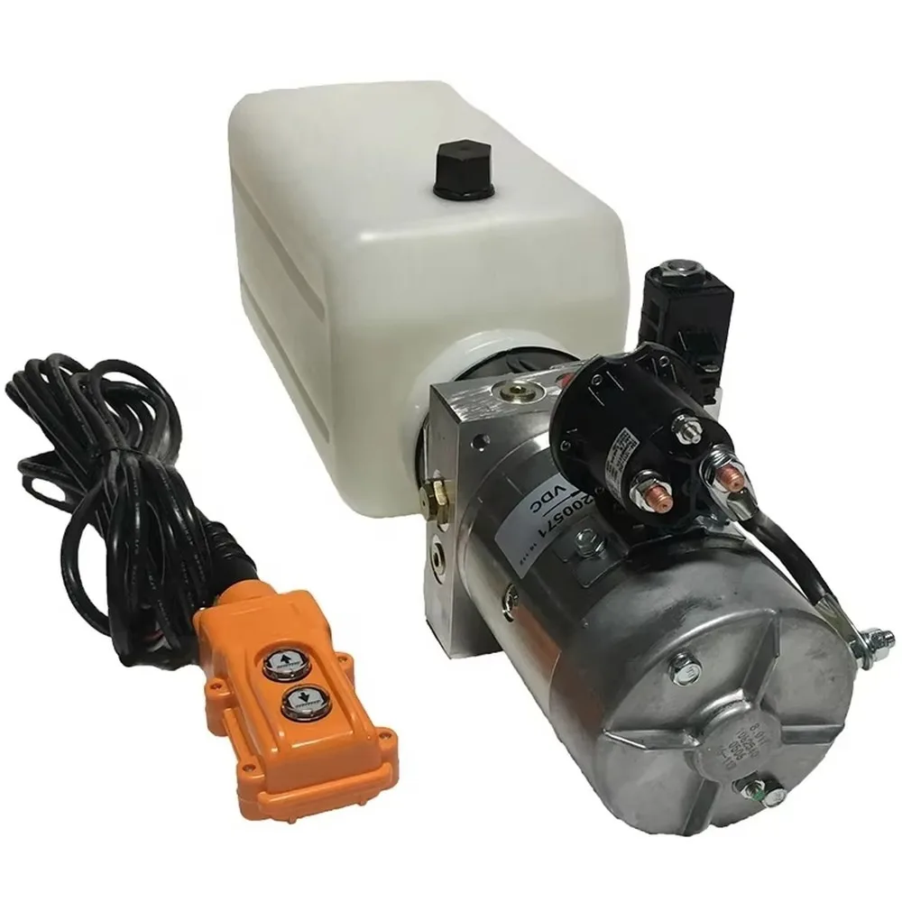 12V Hydraulic Power Pack Unit with DC Motor Electric Hydraulic Pump for Lift Dump Trailer Wholesale High Performance