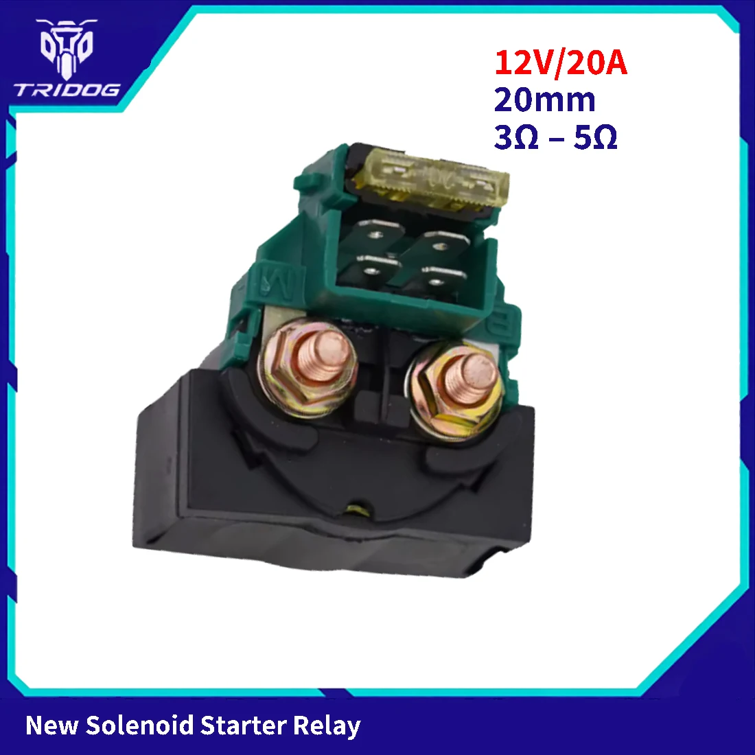 Motorcycle Starter Relay Solenoid For Linhai 250 260 300 Yamaha Keeway Jinlang Feishen Scooter ATV YP250-5079 12V 20mm Hole 20A 6