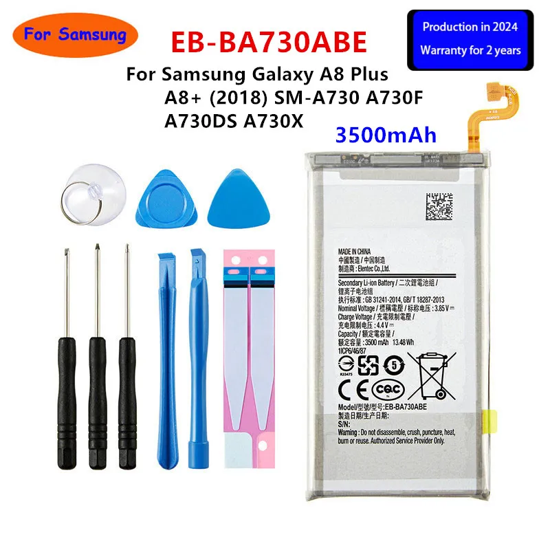 Brand New EB-BA730ABE 3500mAh Battery For Samsung Galaxy A8 Plus A8+ (2018) SM-A730 A730F A730DS A730X +Tools