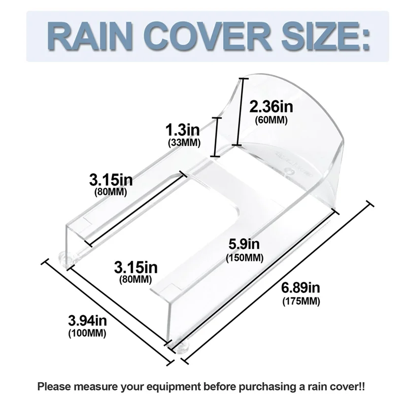 Capa De Chuva De Campainha De Plástico Transparente, Adequado para Modelos De Anel, Protetor Impermeável, Protetor De Campainhas De Vídeo