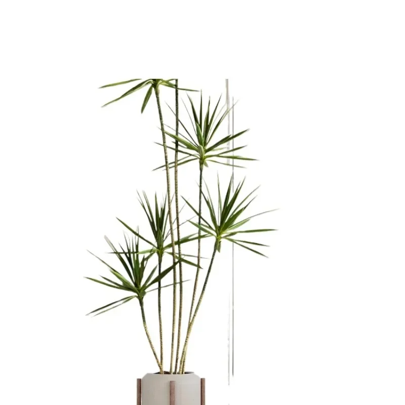 Light luxury living room simulated green plants, dragon blood tree agave fake tree plants potted plants, interior decoration