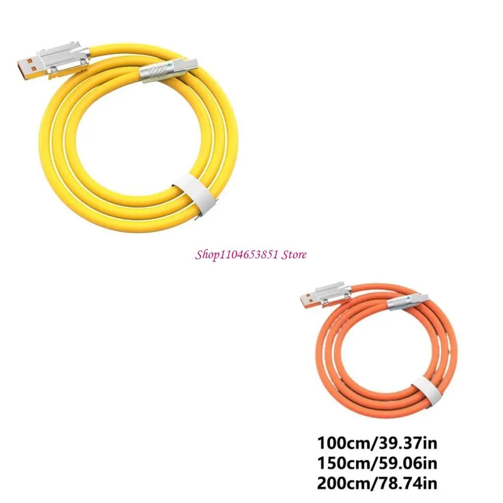 

USB C Жидкий силиконовый кабель мощности 120 Вт 480 Мбит / с для S24 S23 S22 S21 S20