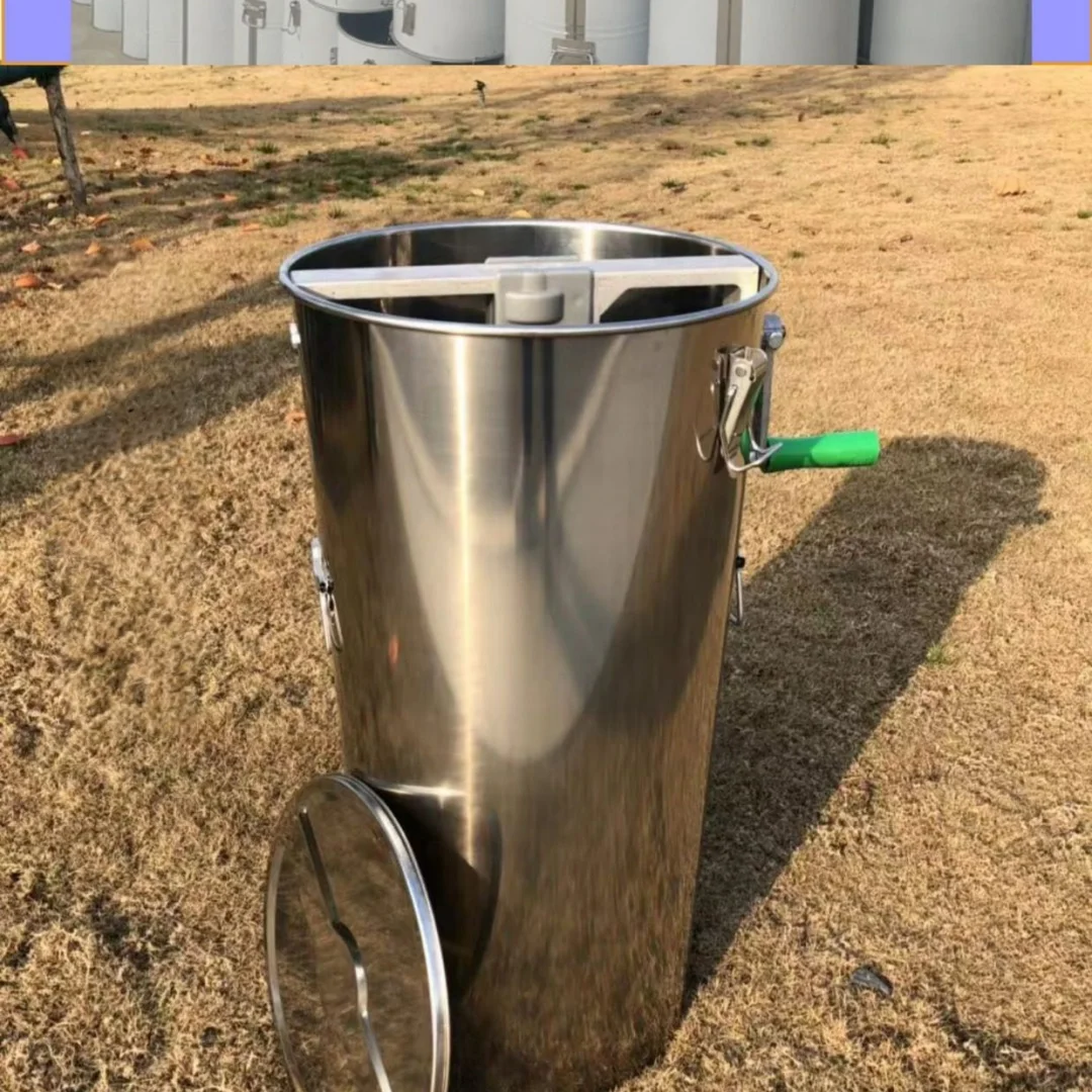 304 Full Stainless Steel Thickened Honey Extractor  Free Shipping Small Home Honey Separator Honey Drum
