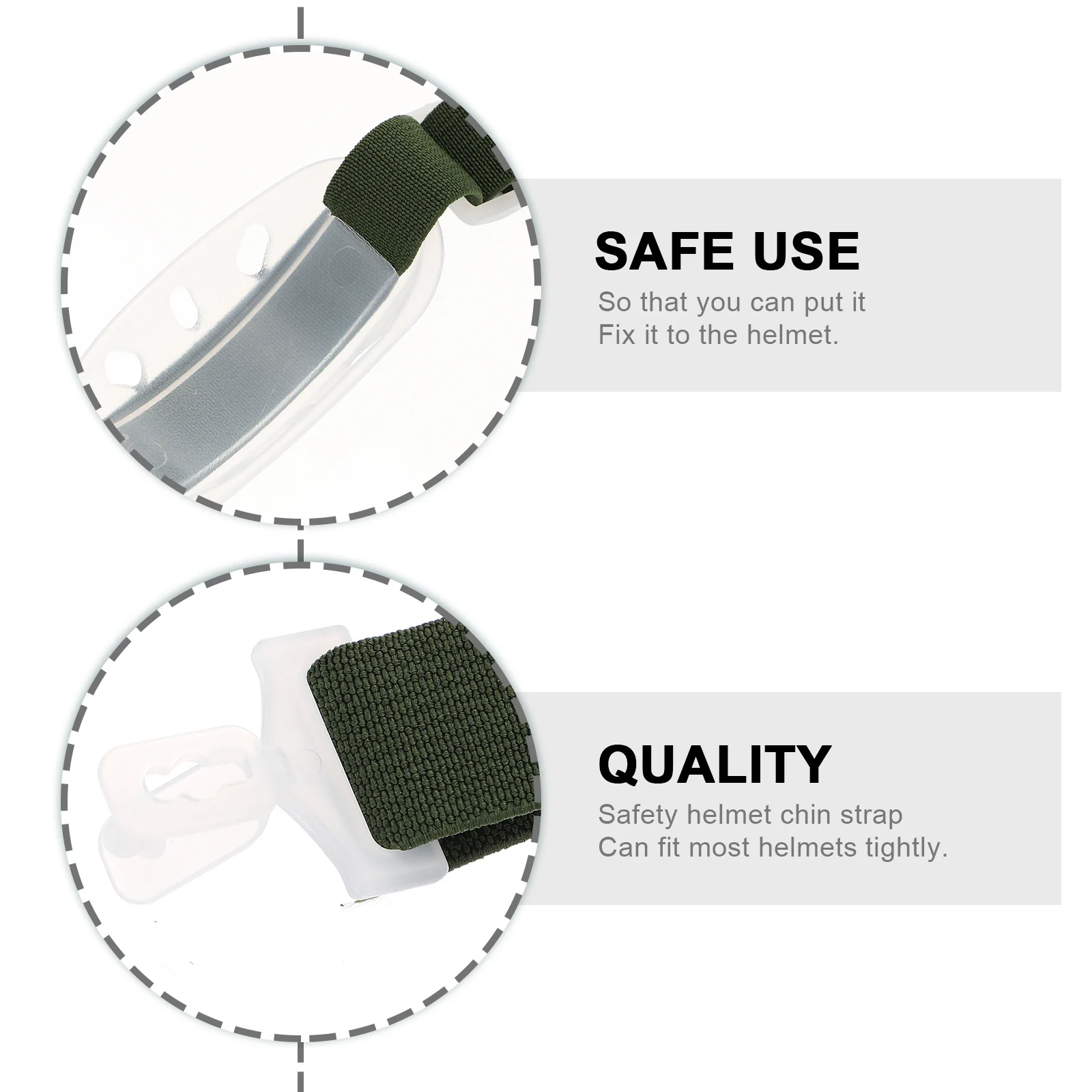 

2Pcs Safety Hardhats Strap Adjustable Chin Strap for Helmets Easy Fixing Comfortable and Convenient Working Accessories