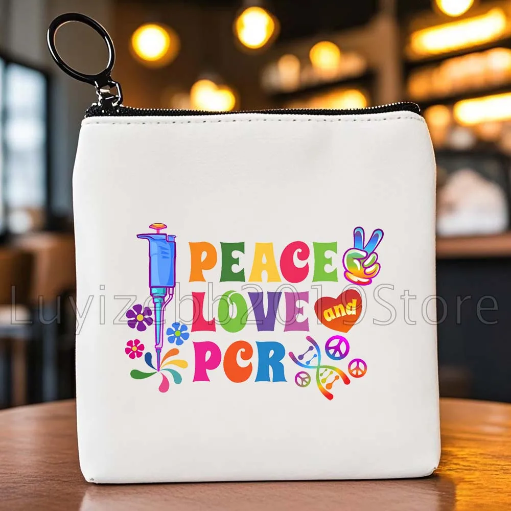 Geschenk für Naturwissenschaften, Schule, Schüler, Lehrer, Biologie, Chemie, Physik, Wissenschaftler, Segeltuch, Münzgeldbörse, Tasche, Schlüsselaufbewahrung, Kartentaschen, Geldbörsen-Beutel