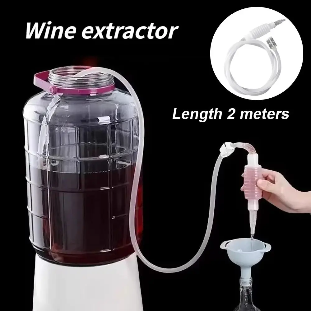 1Pcs 2M Brewing Siphon Hose DIY Bar Tool Wine Making Wine Extractor Household Plastic Alcohol Distiller Filter Tube