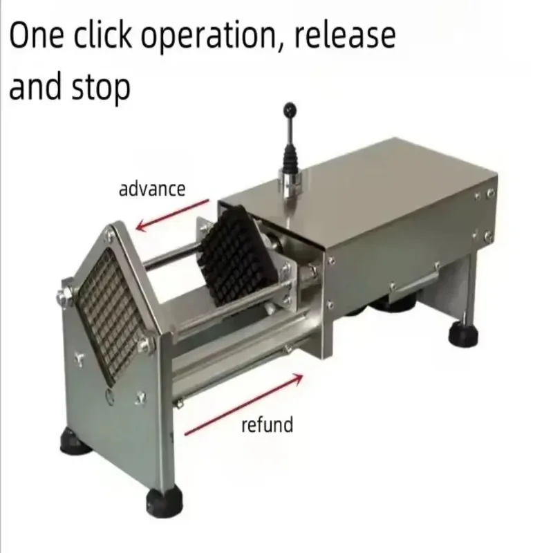 Coupe-bâton de légumes électrique Commercial, Machine de découpe de bandes de pommes de terre, de concombre et de carottes, avec épaisseur réglable