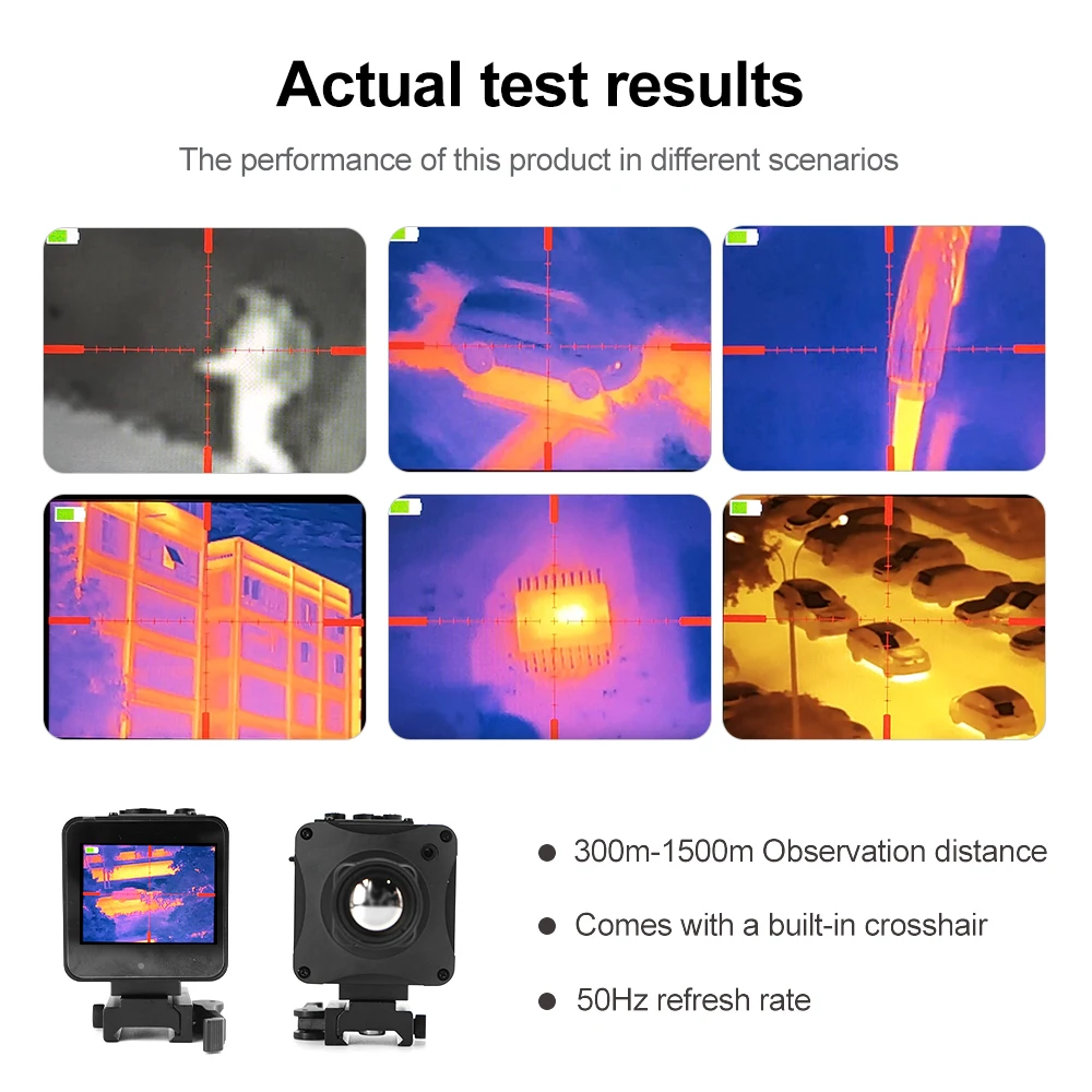Infrared thermal imaging outdoor temperature camera JS x2-Frigate imaging camera-320 with crosshair aiming quick release device