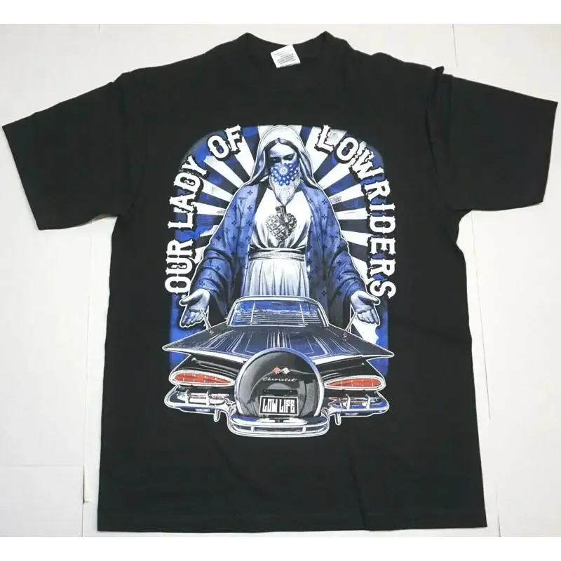 Lowrider T Shirt Our Lady Of Guadalupe Low Rider Urban Streetwear Men'S New