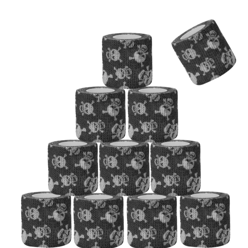 أغطية شريطية رياضية للرياضة، ضمادة ملونة للوشم، مفصل الأصابع، حيوانات أليفة للركبة، أغطية ذاتية اللصق مطبوعة