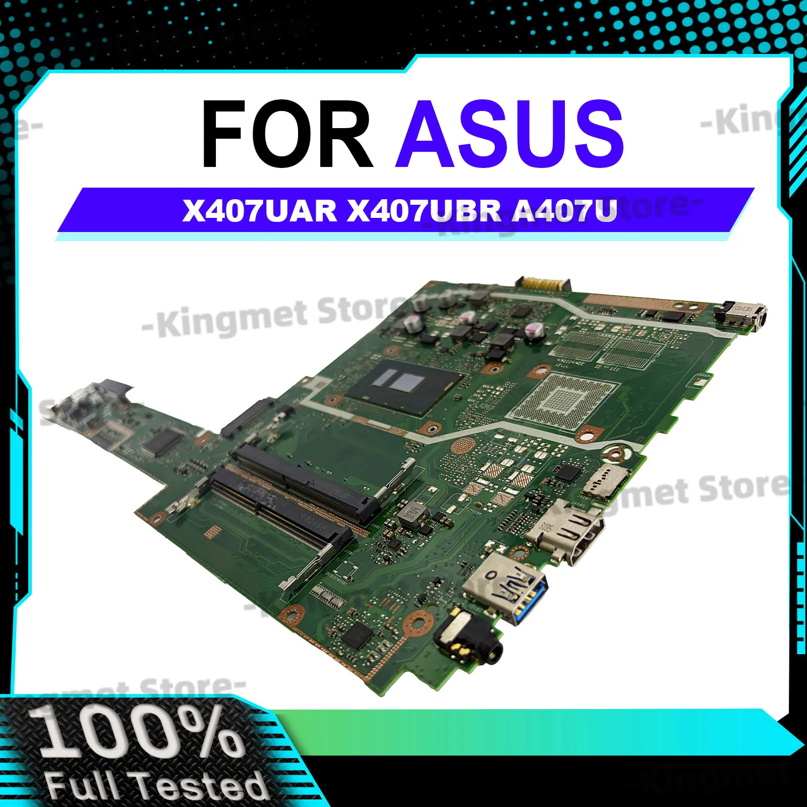 X407UAR Laptop Motherboard For ASUS F407U X407UF X407UB A407U X407U X407UBR X407UAR Y4000U X407UA X407UV Mainboard I3 I5 I7 CPU