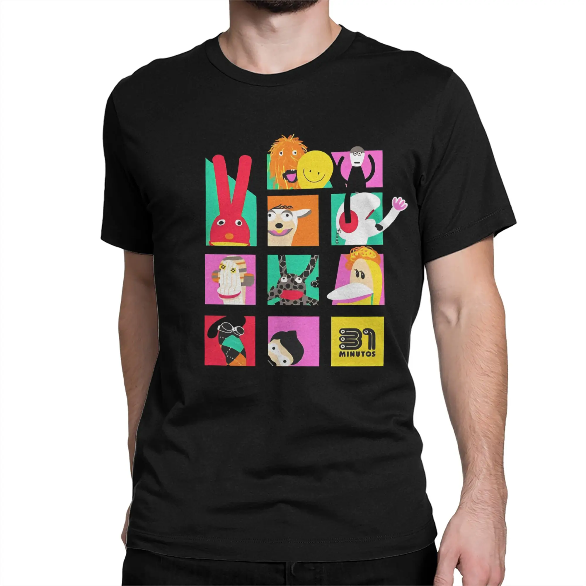31 Minutos for Men Women T Shirts Chilean Comedy Unique Tees Short Sleeve Crew Neck T-Shirt Pure Summer Clothes