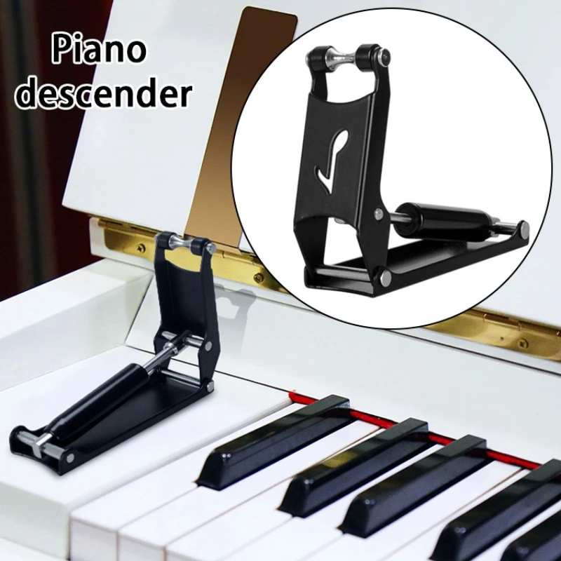 Piano Descender Hydraulic Duty Descend Control Damper Ultra-thin Keyboard Cover Decelerator Anti-pinch Hand Piano Accessories