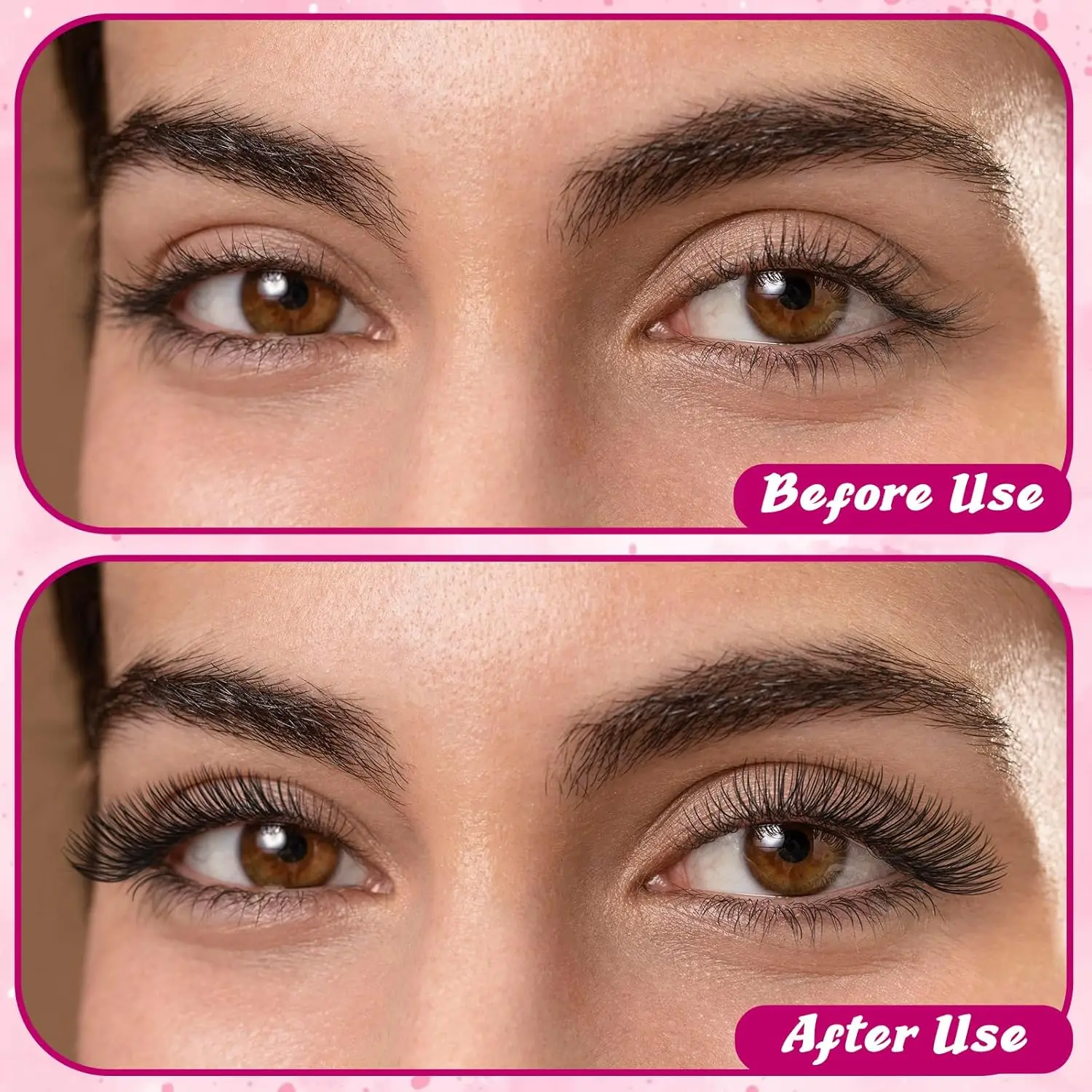 20 قطعة من سبويل الرموش القابلة لإعادة الاستخدام مع أنبوب، فرش رموش ماسية ملونة للرموش للحواجب، تمديد الرموش #6