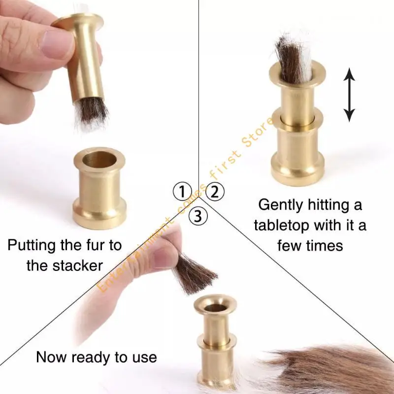 

Съемный укладчик волос для рыбалки, латунный укладчик волос для изготовления мушек, рыболовный инструмент 55KD