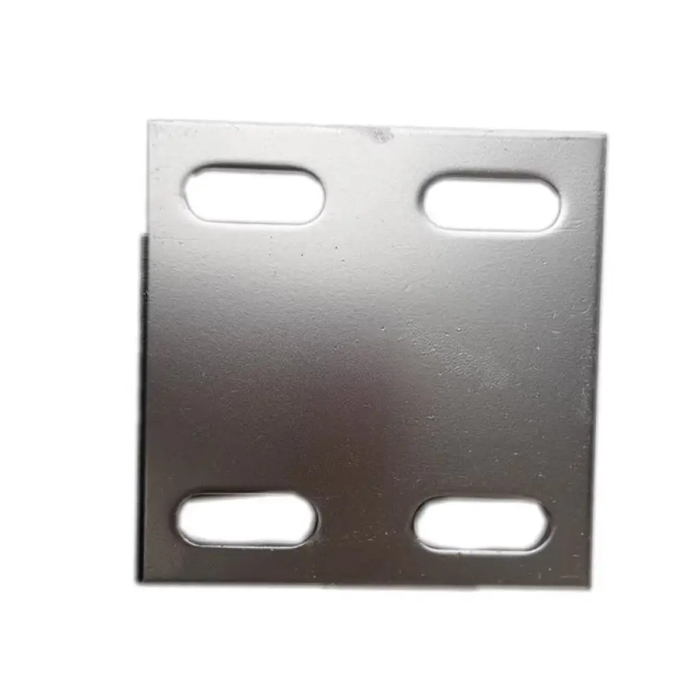 Reinforced Steel Base Mounting Plate Galvanized Embedded Bracket For Architectural Steel Wall Connection Parts