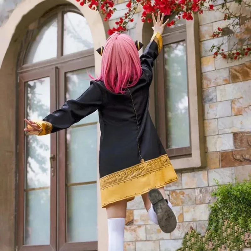 Disfraz de Cosplay de Anime Forger, familia espía, conjunto de ropa para niños y niñas, vestido Anya para mujeres y niños, regalo de fiesta de Halloween 5;c,8'z.6.