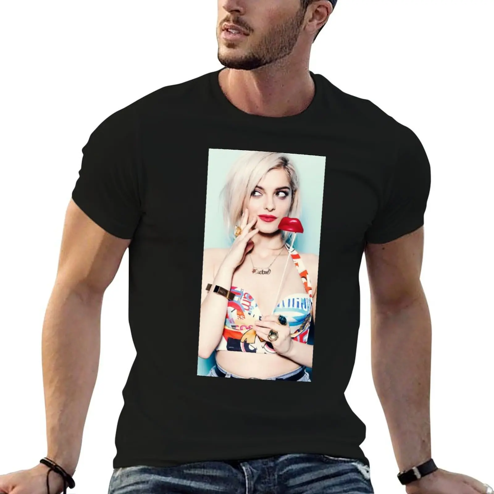 

man for graphic man shirts t Bebe Rexha designer T-Shirt vintage shirt t