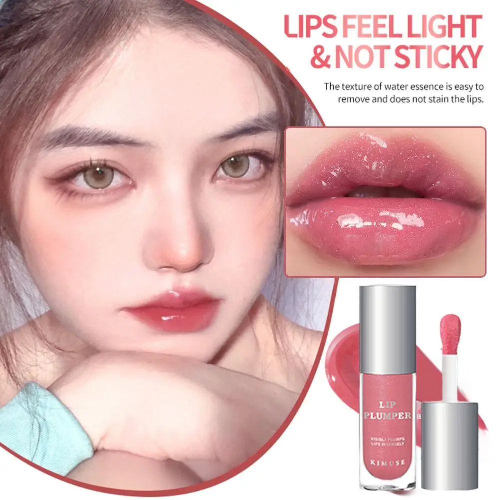 Lip Oil Gloss Lip praller Make-up feuchtigkeit spendend nicht klebrig sexy Wasser glänzend Glitter Primer Tönung Lippen balsam Pflege Kosmetik