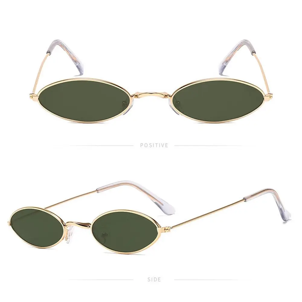 Retro Small Oval Sunglasses Vintage Shades Sun Glasses for Men Women Eyeglasses