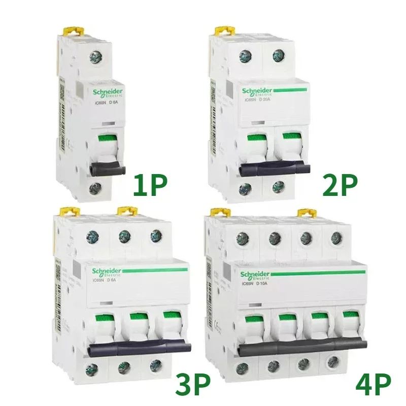 1PCS Air Switch Miniature Circuit Breaker iC65N 1/2/3/4P Household 1/2/6/10/16/20/25/32/50/63a Air Switch AC C/D