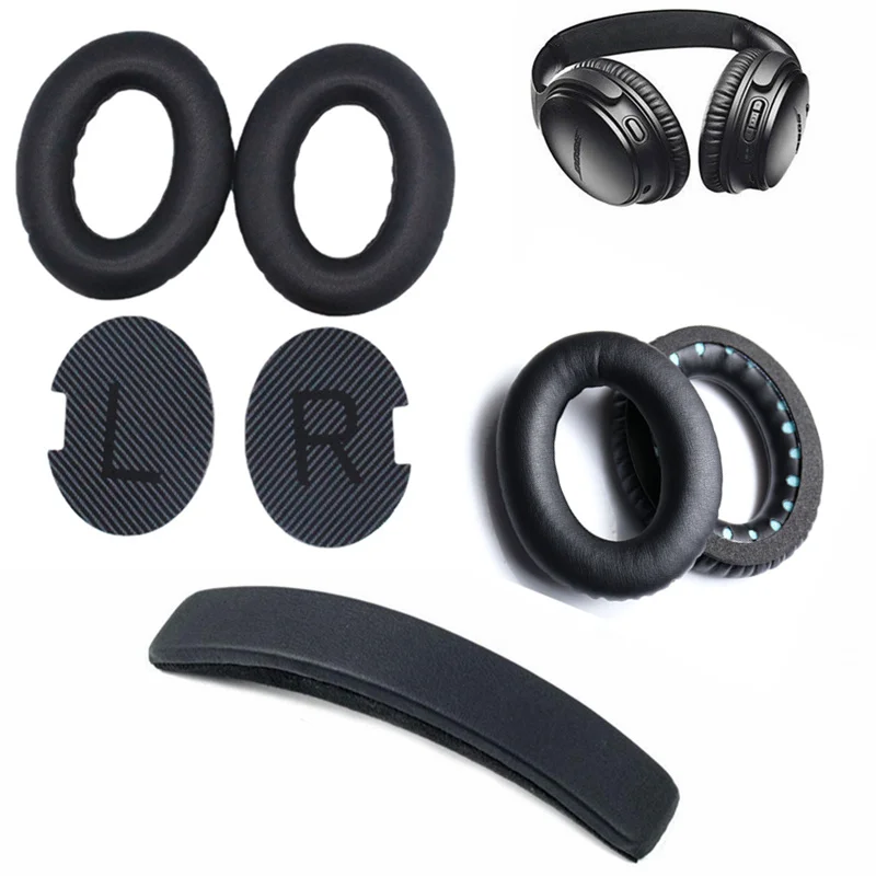 Replacement Ear Pads Earpads Headband for Bose QC 2 15 25 Ear Cushion QC2 QC15 QC25 SoundTrue Earmuff Ear Cover Cushion