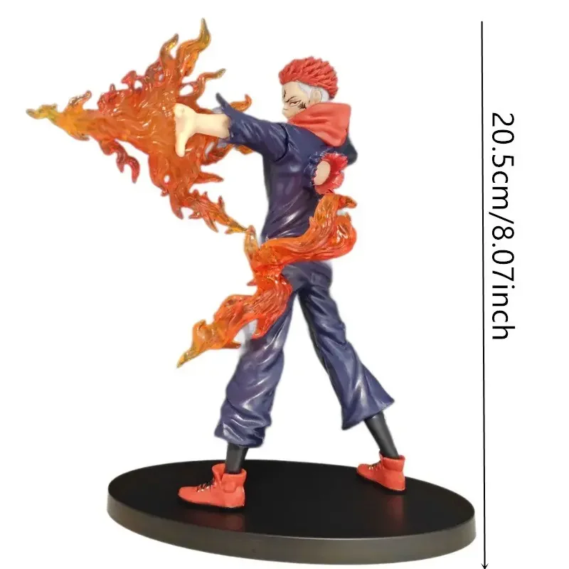 Two-Faced Demon Anime Model, Yuji Tsukasa Curse King Desktop Box Handmade Figure, Collectible Figurines Decoration for Fans