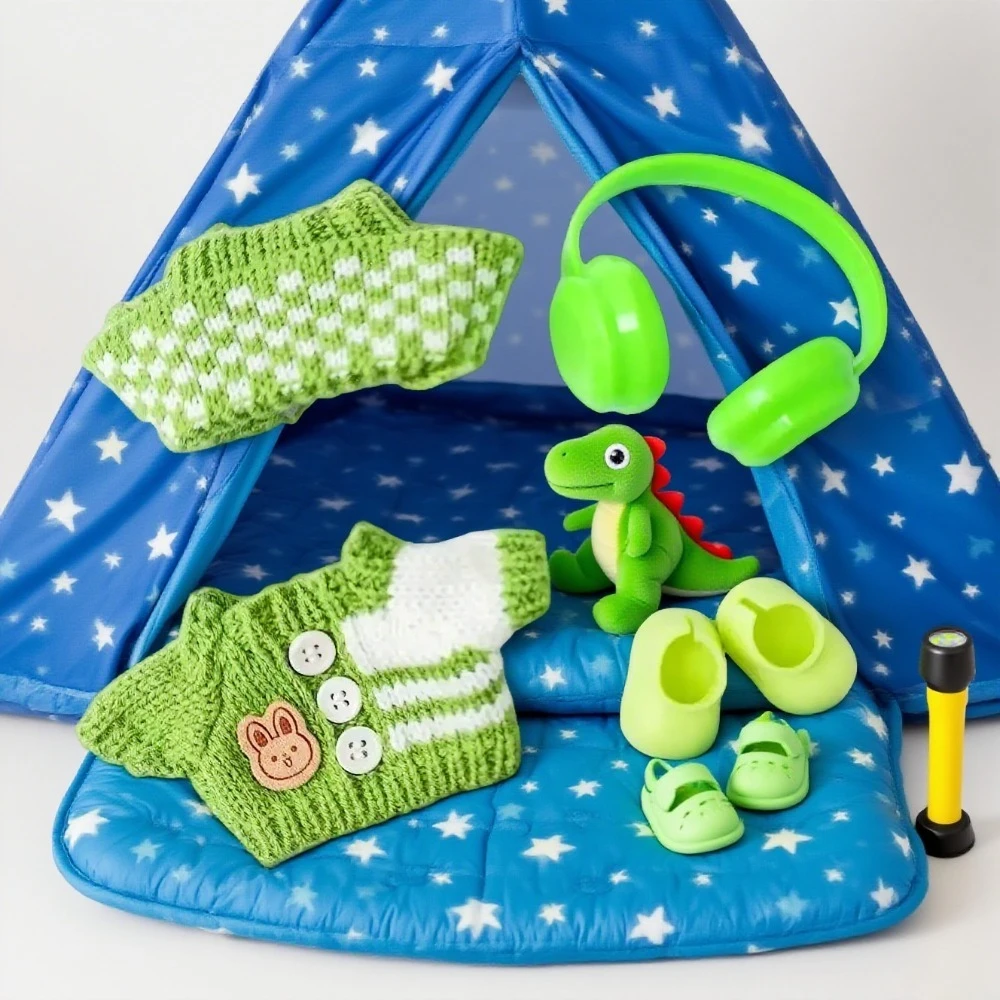 

Одежда для куклы Labubu, милый комплект свитеров, одежда 17 см, обувь для куклы, аксессуары «сделай сам», тренировочные сидячие вечерние игры, игрушки, подарки