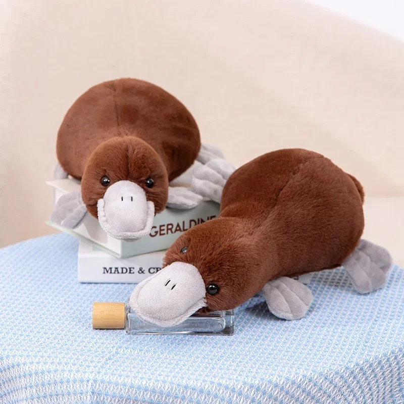 

Креативная плюшевая кукла-подушка Platypus, супермягкая серая плюшевая игрушка для рептилий, подарок на Рождество и день рождения для мальчиков и девочек