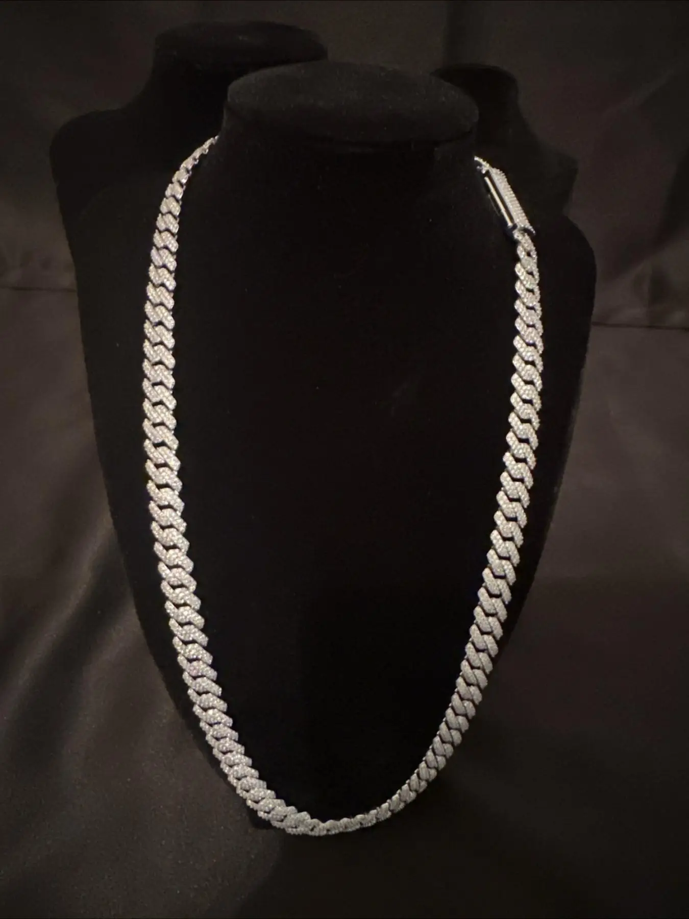 14Mm 2row Fullbody Dense Ice Diamond Hip-hop Cuban Necklace,exclusive Accessories for American Street Culture.Gift Box Packaging