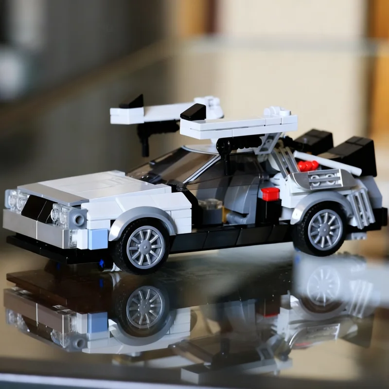 403pcs MOC DeLorean Time Machine City Champions Model Building Blocks Construction Toy Christmas Gifts DIY Creative Idea Brick