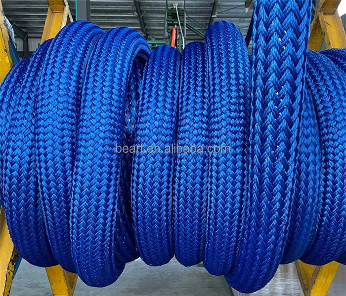 polyester nylon Polyamide PA polypropylene PP material rope 3 8 12 16 strands line roll marine ship vessel boat yacht