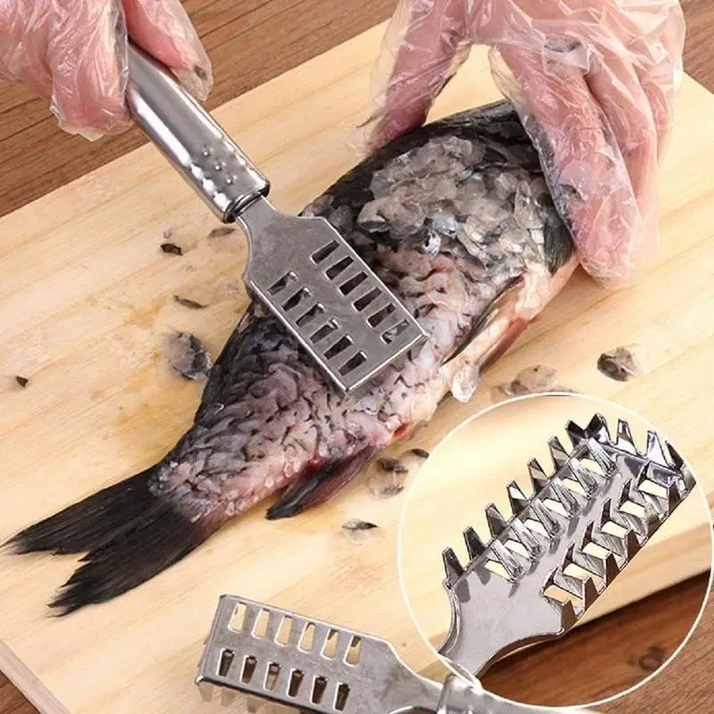 1/2/3/4/5/10/20PCS Stainless Steel Fish Scale Knife Scale Scraper Sawtooth Scraping Boning Filleting Cut Scrape Dig Maw Knife