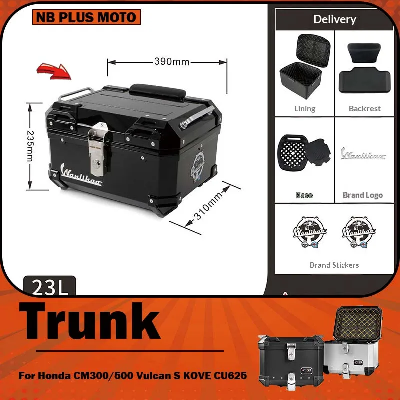 

【Premium】For Honda CM300/500/Vulcan S VOGE CU625 modified mobile tail rack sliding rear rack trunk
