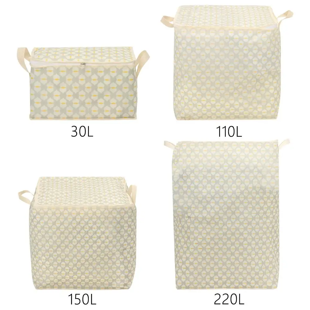 مع مقبض صناديق تخزين الملابس منظم الملابس حقيبة تخزين اللحاف القابلة للطي سعة كبيرة صندوق تخزين خزانة مقاوم للغبار