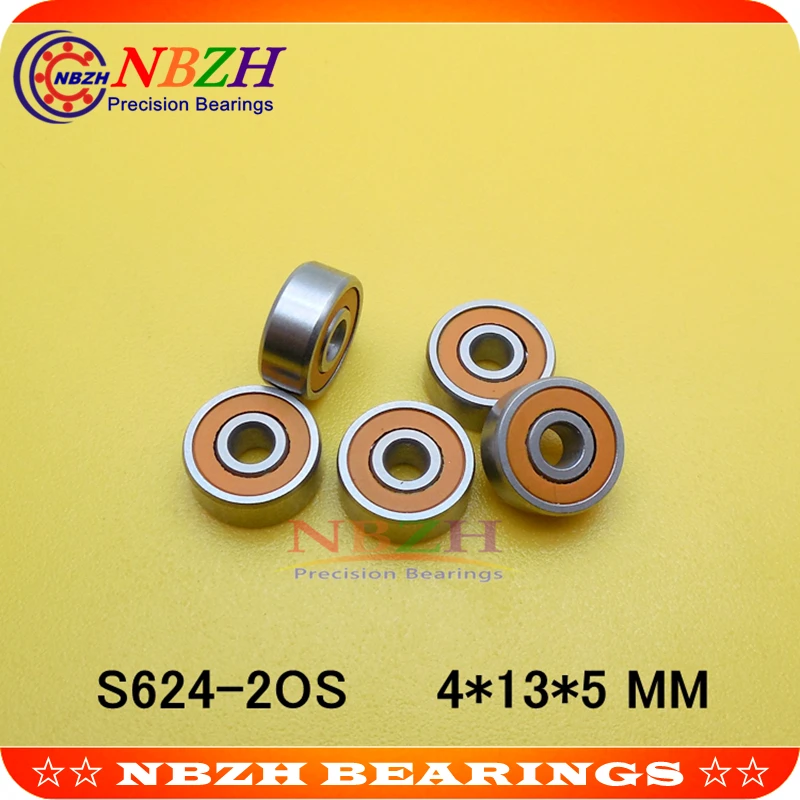 

Stainless steel hybrid ceramic ball bearing S624 2RS S624C-2RS CB ABEC7 LD S624 2OS S624C-2OS 4*13*5 MM Fishing reel bearing