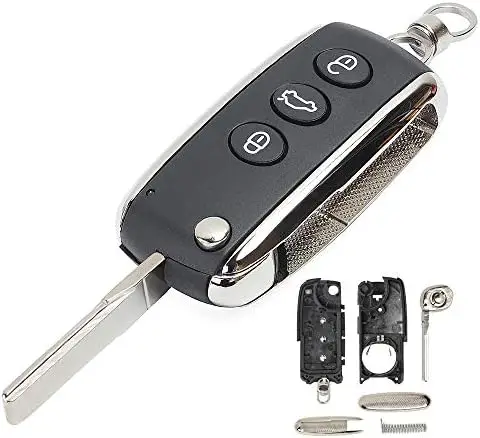 

Корпус выкидного ключа Keyecu с 3 кнопками для Bentley Continental GT/GTC/Mulsanne 2004-2016 - KR55WK45032 (пустой)