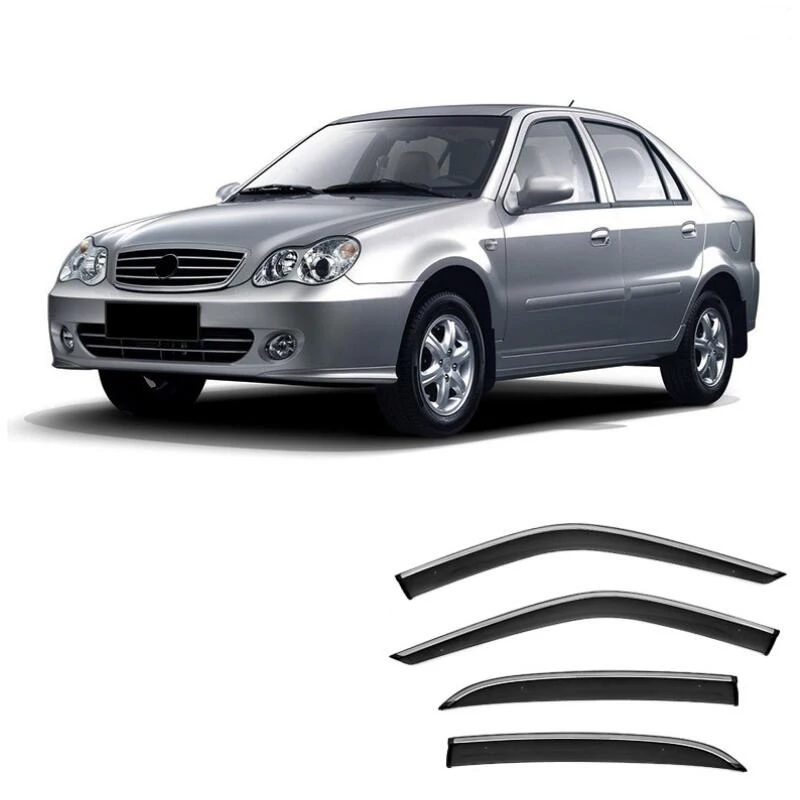 

Window Visor Side Window Deflector Weather Shield Awnings & Shelters For Geely Otaka 2005 2006 2007 2008 2009 2010 2011 - 2016