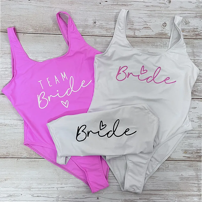 100% Poliestere Costume Da Bagno Bride To Be Per Addio Al