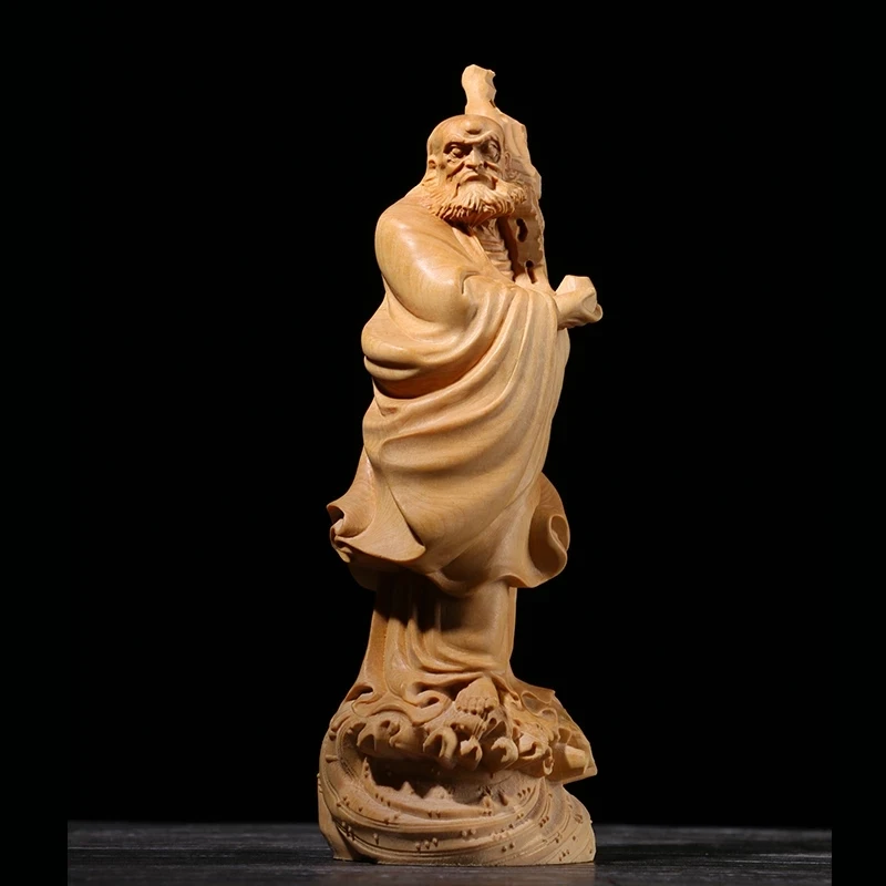 

Boxwood 15cm 19cm Dharma Sculpture Wood Buddha Statue Bodhidharma Zen Home Decor