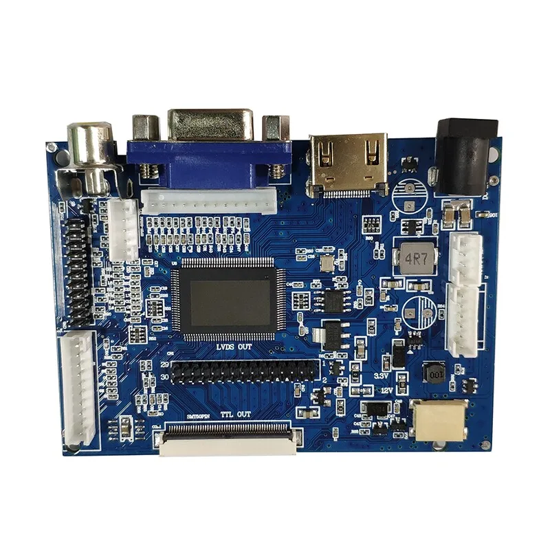 PCB800099-V.9 LVDS TTL Driver Board Upgraded Version with Built-in Multi-screen Parameter Universal Driver Board