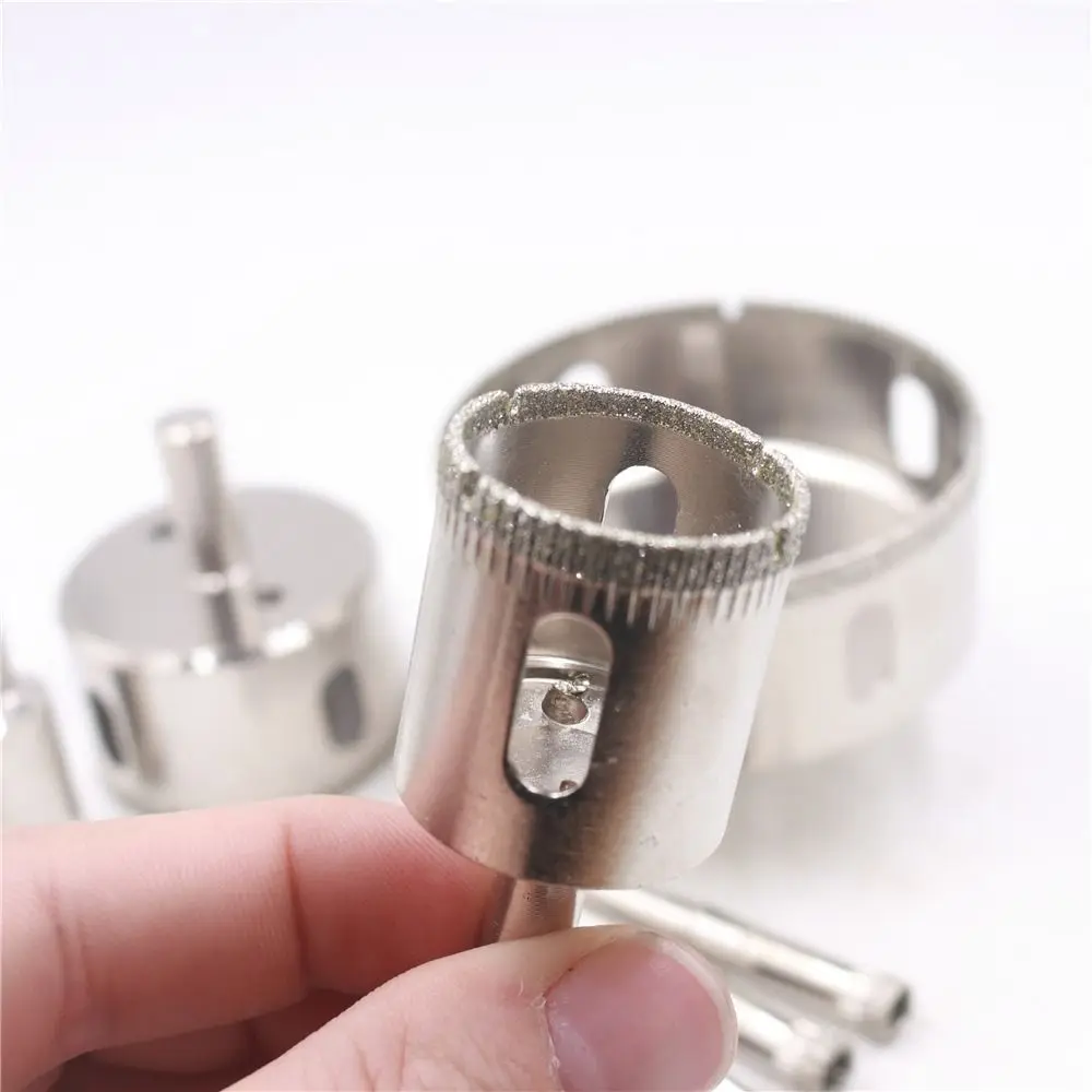 

Large Size Diamond Punch Electroplated Bit Diamond Coated Tile Wall Punch Integrated Steel Stainless Steel Marble Punch