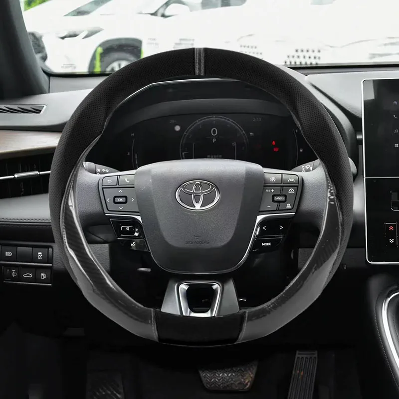 38CM Car Steering Wheel Cover For Toyota Avalon 2005-2018 2006 2007 2010 2011 2012 2015 2017 2018 2019 2020 2021 2022 2023 2024