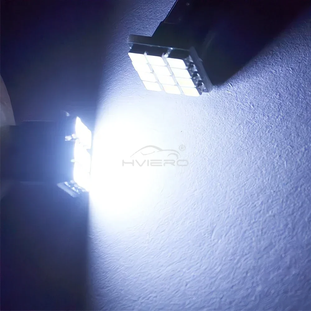 2/4/6/10/20X T10 W5W 12SMD 1206 License Plate Corner Backup Dome Door Lamp Wedge White LED 12V Canbus Decoder Car External Light