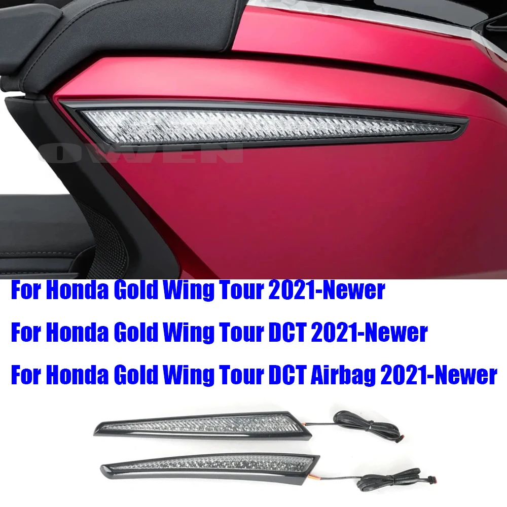 

For Honda Goldwing GL1800 Tour Motorcycle Top Spar Box Trunk Side Light Decorative LED Light Lamp Goldwing Tour DCT Airbag 2021-