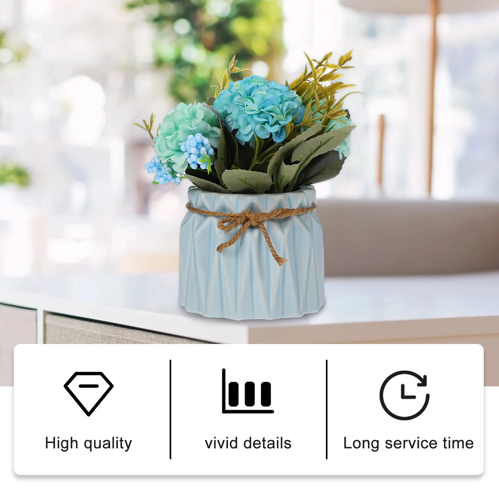 

1Pcs Imitated Bonsai Plant Elaborate Faux Potted Plant Desktop Ornament Decorative Fake Succulent Practical Stylish Household