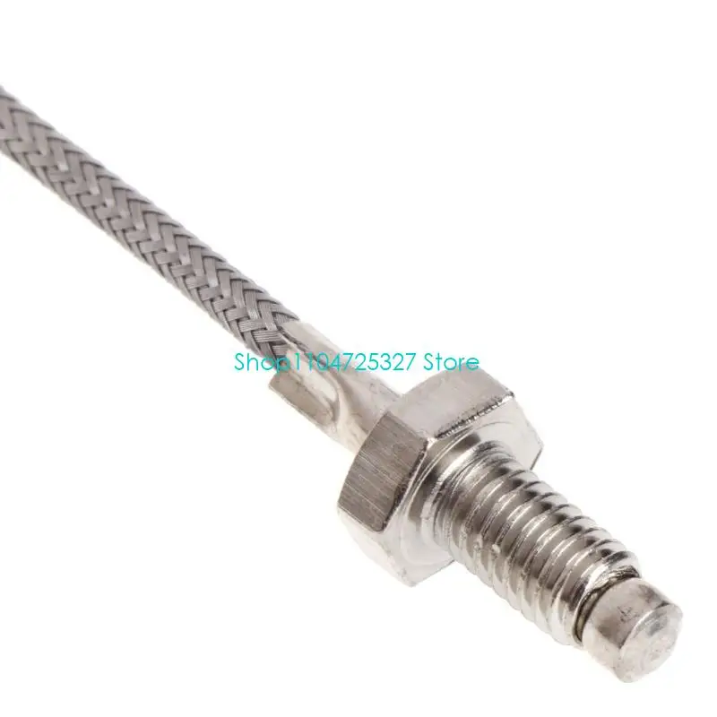 D8KF K Type Gerandde thermokoppel Temperatuursensor Probe Twee draden schroefsensor