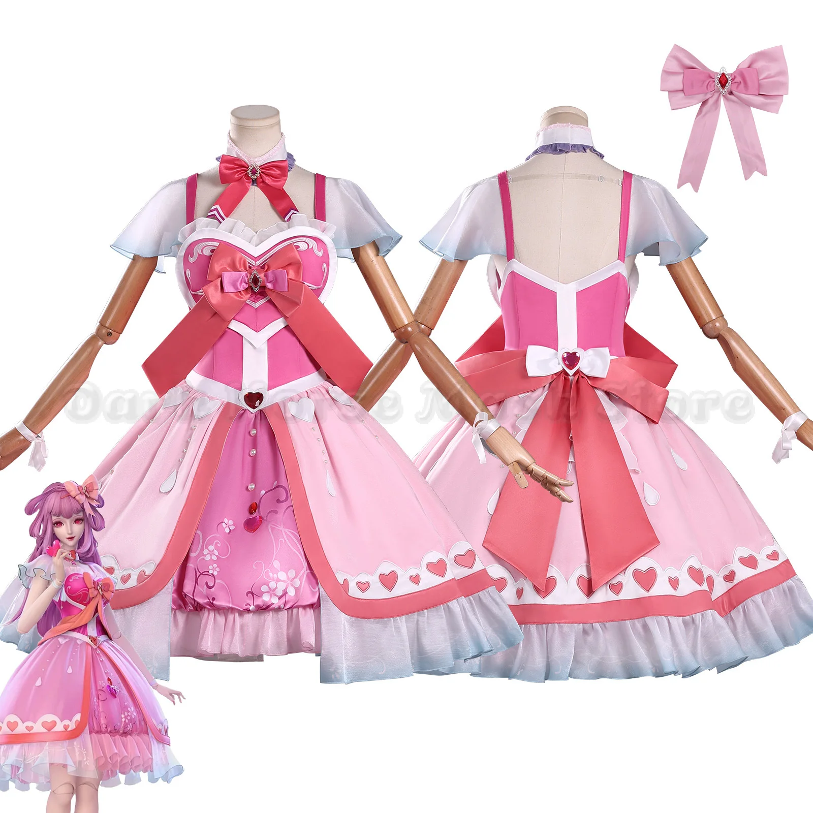 

Anime Lolita Yeloli Cosplay Costume Girls Fairy Elves Princess Fresh Sweet Short Sleeve Dress Halloween Carnival Party Clothes