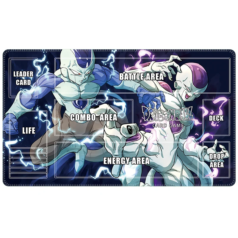 60*35*0.2CM Anime Dragon Ball TCG permainan kartu DBCG Playmat Super Saiyan Son Goku Zamasu Vegeta koleksi hobi mainan hadiah