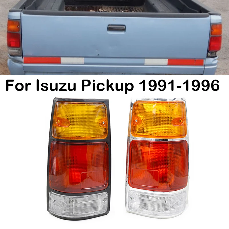 Left Right Car Rear Tail Light Lamp With Bulbs Wires For Isuzu Pickup 1991 1992 1993 1994-1996 For Holden Rodeo TF TFR Truck